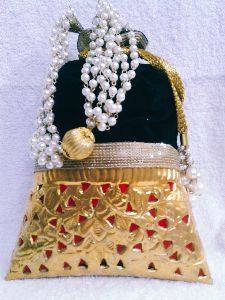 Brass Cutwork Jali Potli Purse