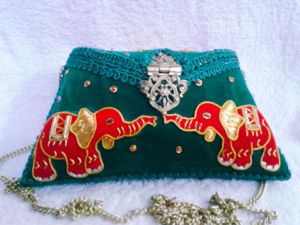 ZARI EMBROIDERY CLUTCH PURSE