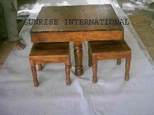 Wooden center and Coffee Tables