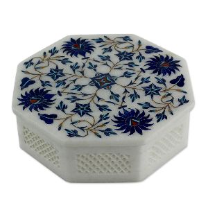 Marble Inlay Jewelry Box