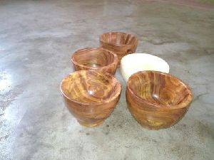 Wooden Round Bowl