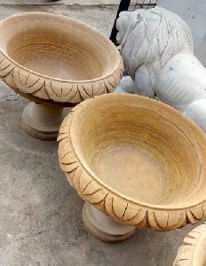 Sandstone Garden Pair Pot