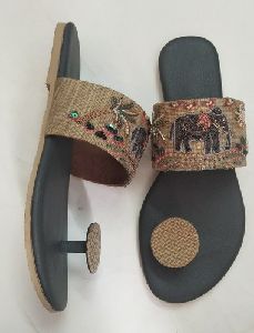 Handicraft Handmade Pure Leather Ladies Sandals