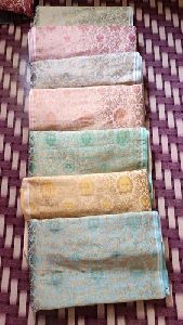 Multicolor Brocade Silk Fabric