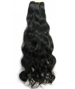 machine weft remy hairs