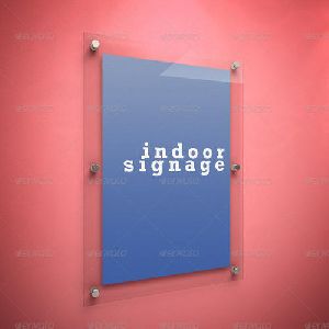 Blue Indoor Signage