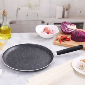 Black Aluminium Secura Mistral Flat Tawa