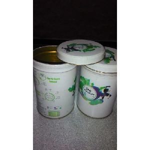 Metal Work Green Tea Tin Can
