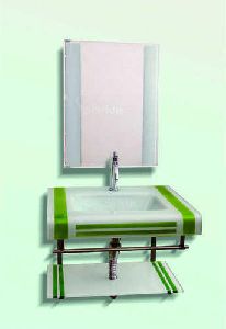 Glass Bathroom Vanity Set