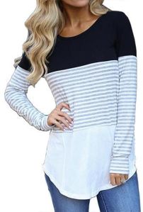 Ladies Full Sleeve Round Neck T-Shirts