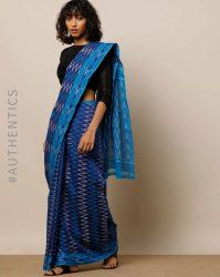 Casual Wear Ikkat Printed Cotton Saree