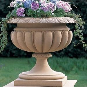 Pink Sand Stone Flower Pot