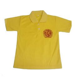 Yellow Cotton School Uniform T-Shirt