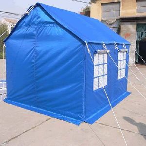 Blue Tarpaulin Tent