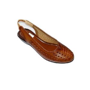 Ladies Brown Leather Sandal