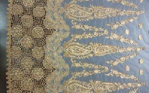 printed embroidery fabric
