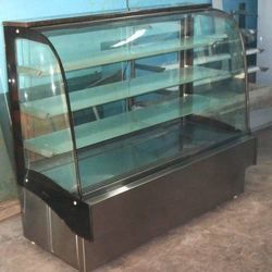 Silver Stainless Steel Display Counter