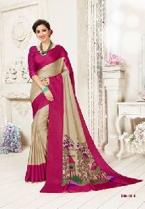 silk printed sarees