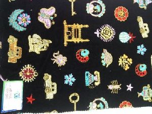Embroidery Work Saree Fabric