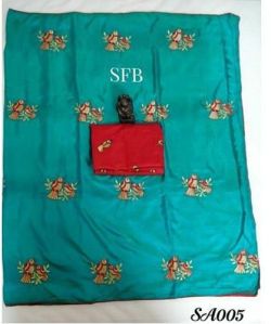 Aqua Green Silk Saree