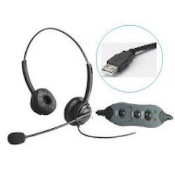 Vonia Call Center High Noise Cancellation USB Headset