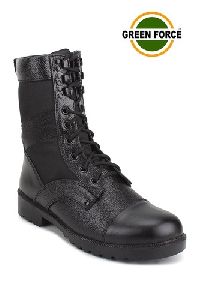 Men Leather Black Boot