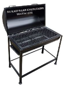 Silver Portable Barbeque Grill