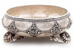 Antique Silver Fruit Box