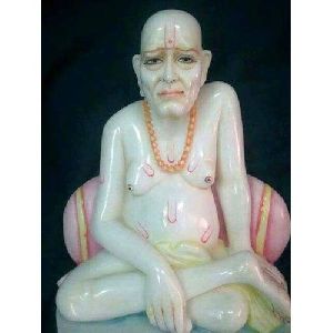 Jain Muni Marble Statue