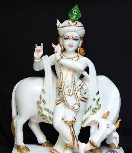 Marble Krishna Statue