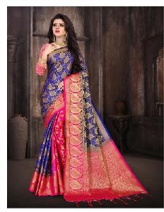 Jacquard Silk Patli Pallu Style Saree