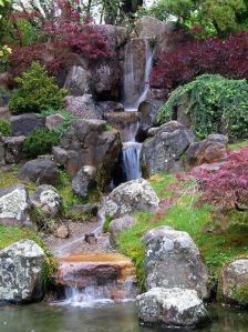 Red Garden Waterfall