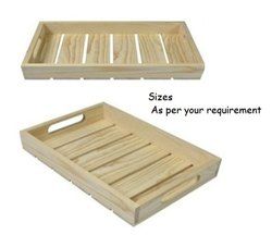 Natural Finish Wooden Tray