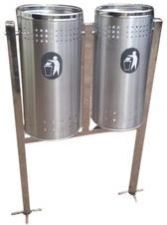 Stainless Steel Outdoor Bin