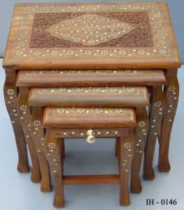 Wooden Stool Set