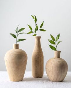 Wooden Vase