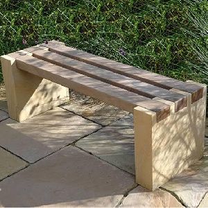 Brown Marble Bench