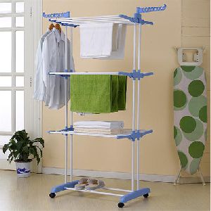 Foldable Height Adjustable Cloth Drying Stand