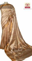 Onha Pure Tussar Kosa Silk Plain Saree