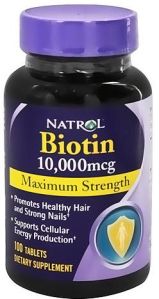 10000MCG biotin extra strength tablets