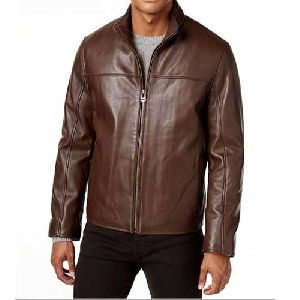 Full Sleeve Party Wear Mens Leather Jacket