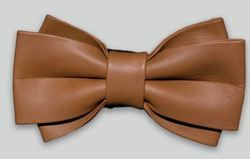 LEATHER BOW TIE