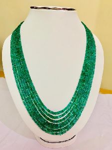 Natural Emerald Beads Necklace