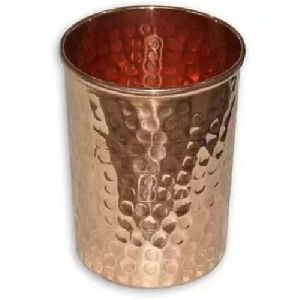 Hammered Copper Glass