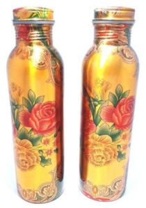 Multicolored Copper Water Bottle