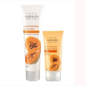 Avon Naturals Papaya Whitening Cleanser & Whitening Cream