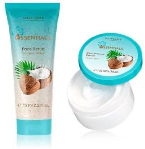 Oriflame Sweden Essentials Coconut Water Cream & Scrub Combo