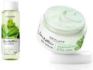 Oriflame Sweden Love Nature Face Toner & Gel Cream Combo