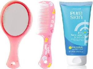 Oriflame Sweden Pure Skin Face Scrub with Mirror Comb Combo
