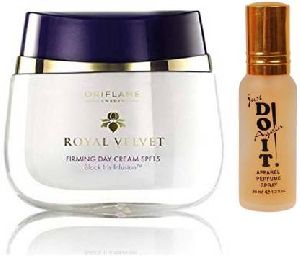 Oriflame Sweden Royal Velvet Firming Day Cream with Just Do It Perfume Combo